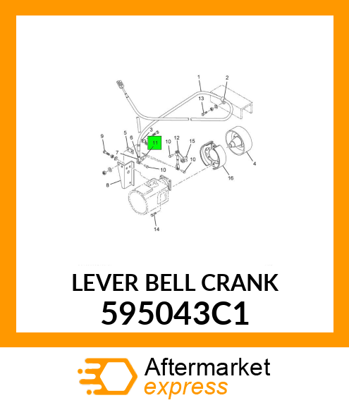 LEVER BELL CRANK 595043C1