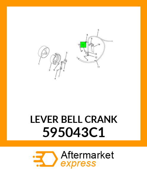 LEVER BELL CRANK 595043C1