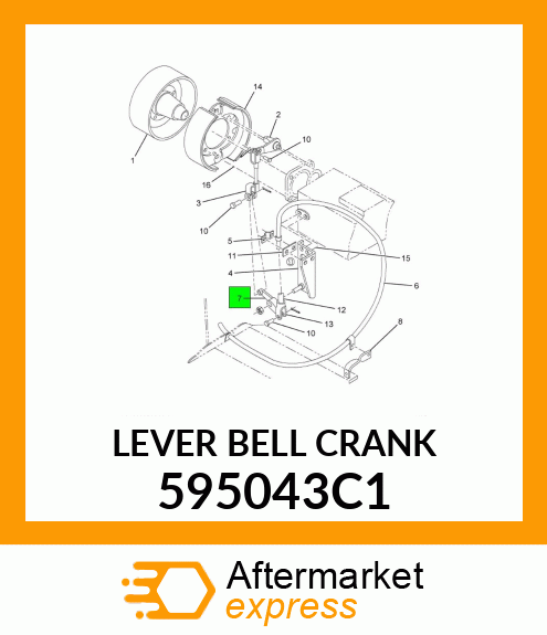 LEVER BELL CRANK 595043C1