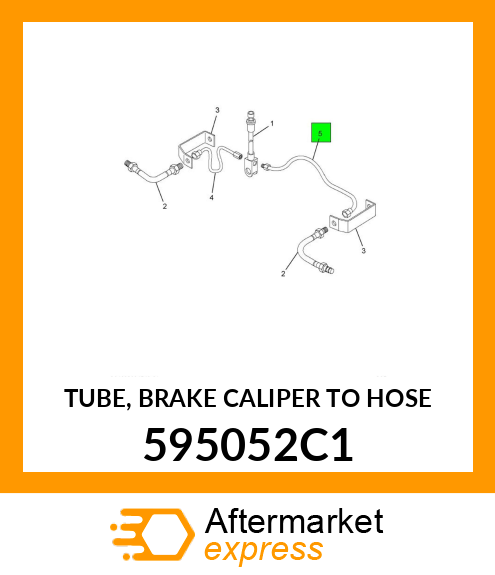 TUBE, BRAKE CALIPER TO HOSE 595052C1