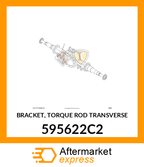 BRACKET, TORQUE ROD TRANSVERSE 595622C2