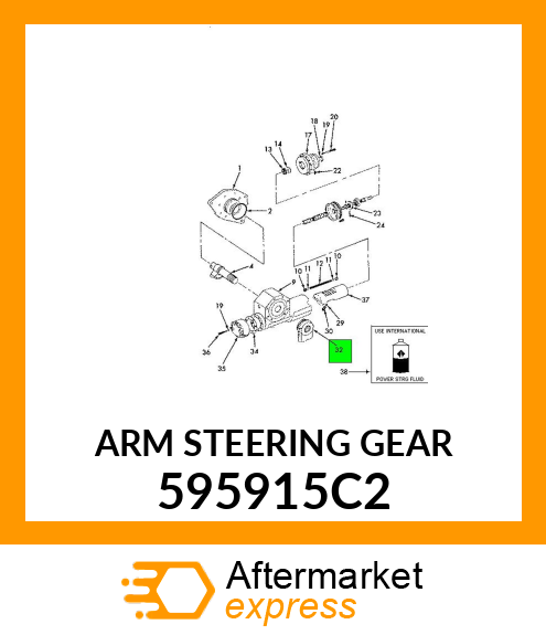 ARM STEERING GEAR 595915C2