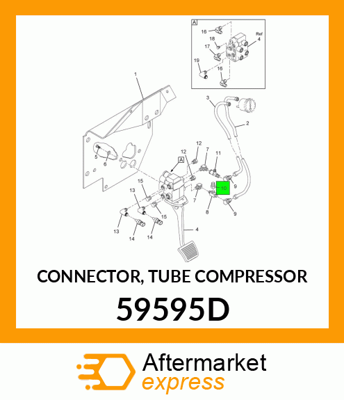 CONNECTOR, TUBE COMPRESSOR 59595D