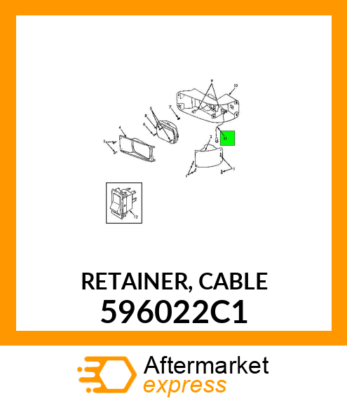 RETAINER, CABLE 596022C1