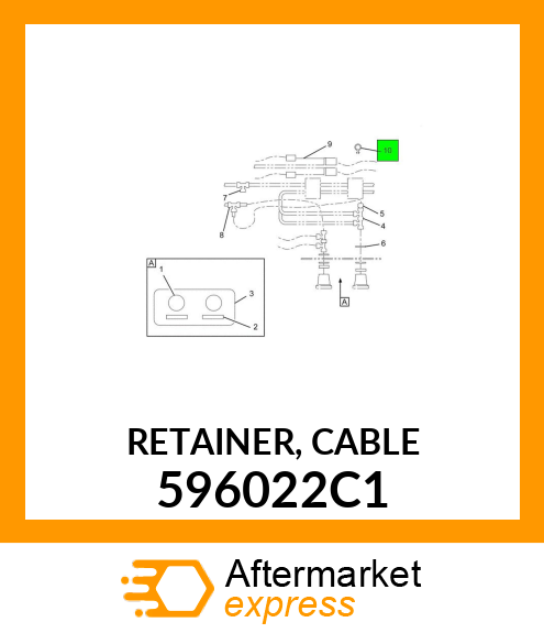 RETAINER, CABLE 596022C1