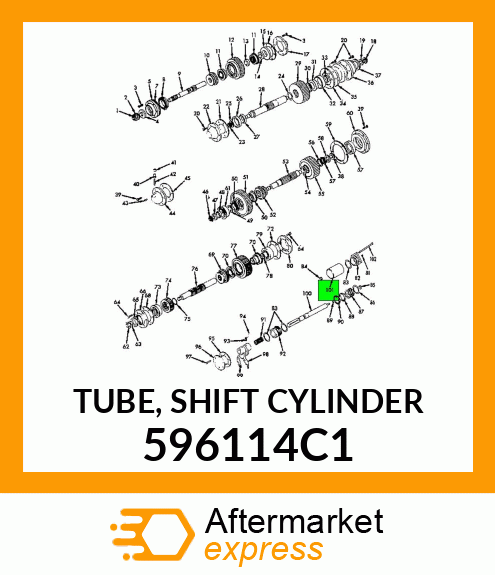 TUBE, SHIFT CYLINDER 596114C1