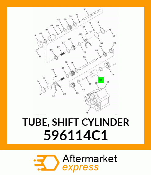 TUBE, SHIFT CYLINDER 596114C1