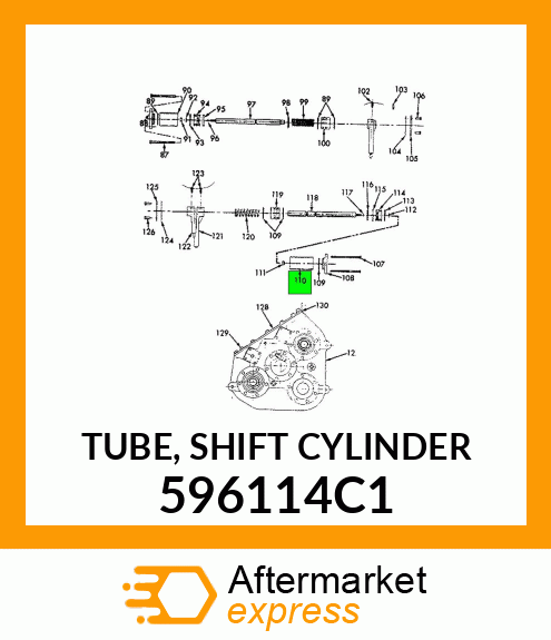 TUBE, SHIFT CYLINDER 596114C1