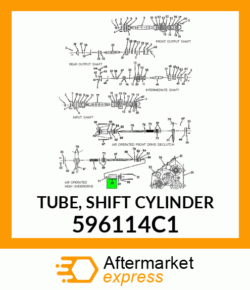 TUBE, SHIFT CYLINDER 596114C1