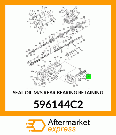 SEAL OIL M/S REAR BEARING RETAINING 596144C2