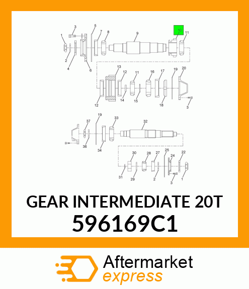 GEAR INTERMEDIATE 20T 596169C1