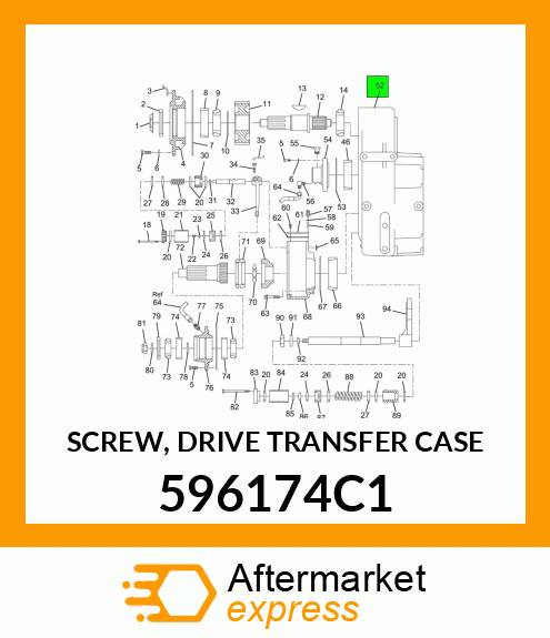 SCREW, DRIVE TRANSFER CASE 596174C1