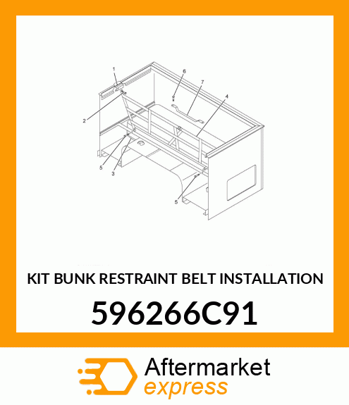 KIT BUNK RESTRAINT BELT INSTALLATION 596266C91