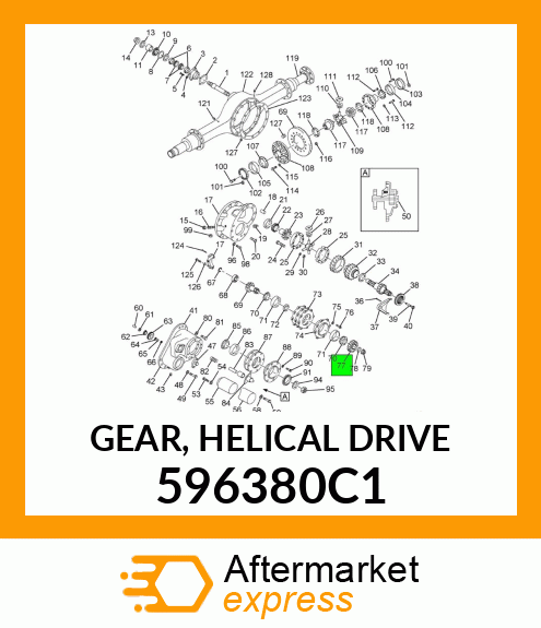 GEAR, HELICAL DRIVE 596380C1