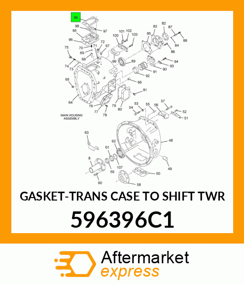 GASKET-TRANS CASE TO SHIFT TWR 596396C1