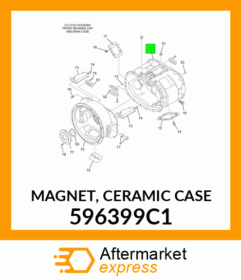 MAGNET, CERAMIC CASE 596399C1