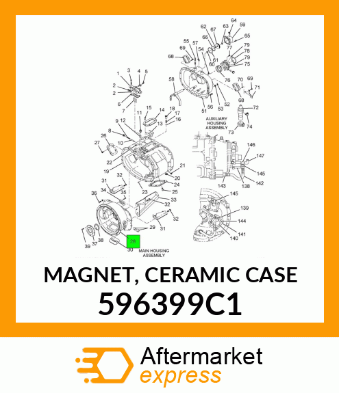 MAGNET, CERAMIC CASE 596399C1