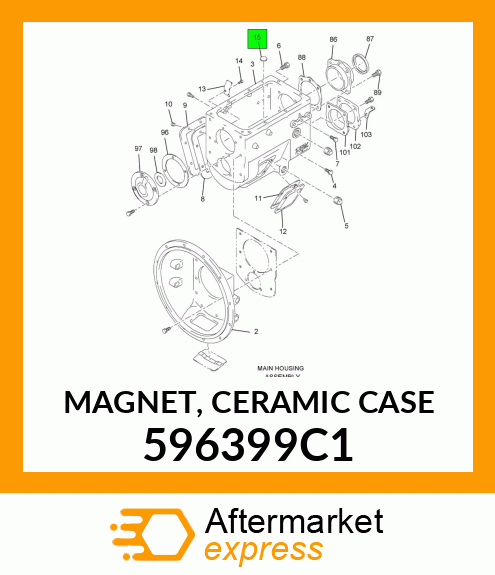 MAGNET, CERAMIC CASE 596399C1