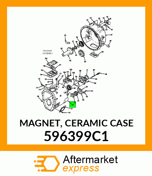 MAGNET, CERAMIC CASE 596399C1