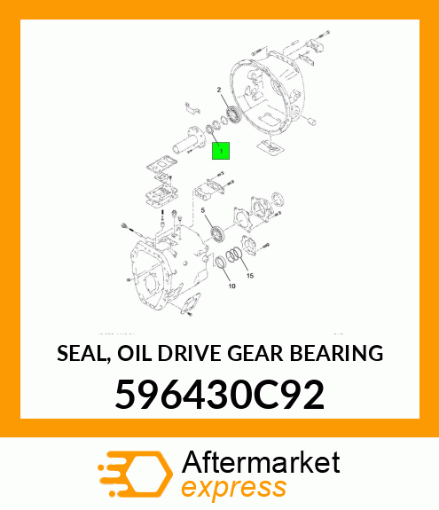 SEAL, OIL DRIVE GEAR BEARING 596430C92