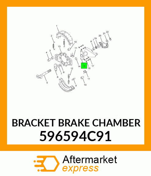 BRACKET BRAKE CHAMBER 596594C91