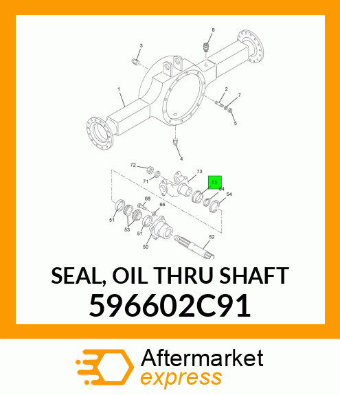 SEAL, OIL THRU SHAFT 596602C91