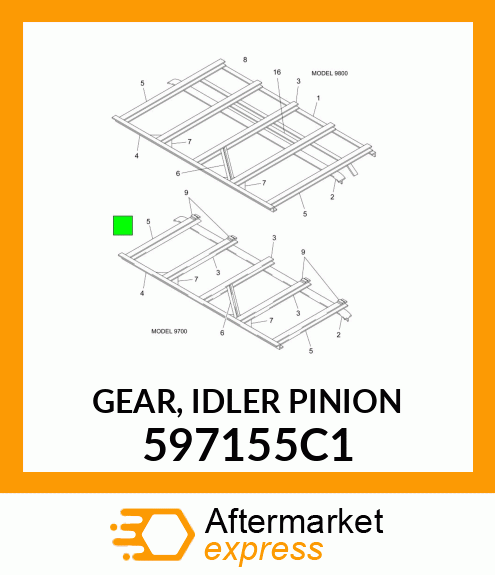 GEAR, IDLER PINION 597155C1