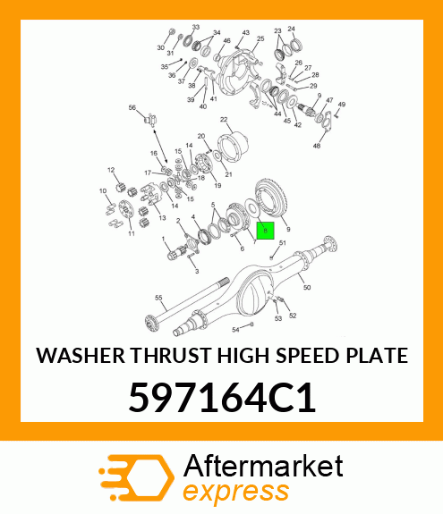 WASHER THRUST HIGH SPEED PLATE 597164C1