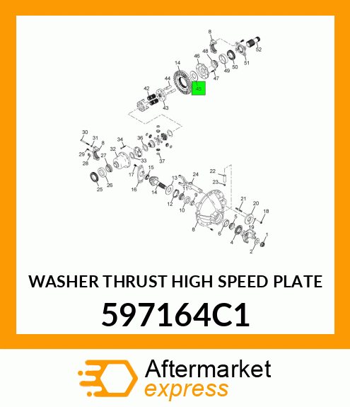 WASHER THRUST HIGH SPEED PLATE 597164C1