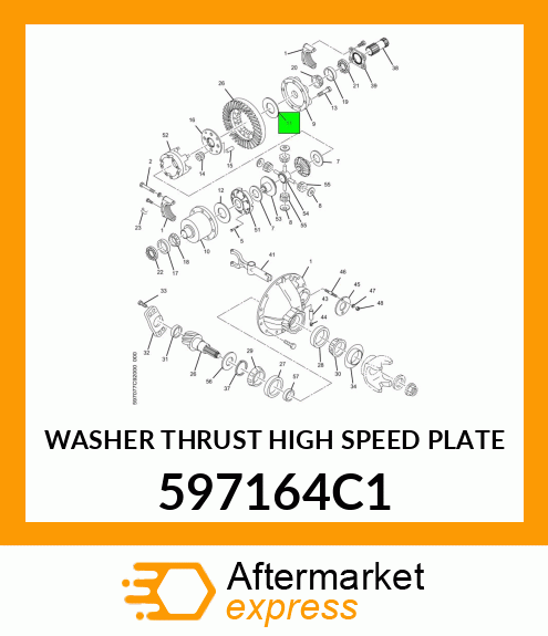 WASHER THRUST HIGH SPEED PLATE 597164C1