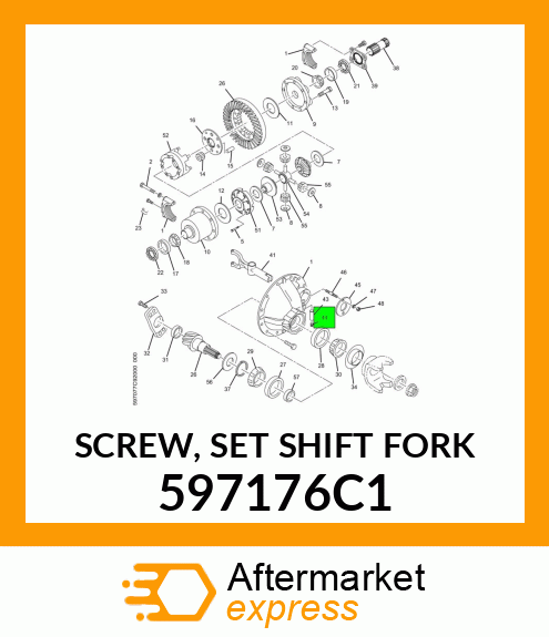 SCREW, SET SHIFT FORK 597176C1