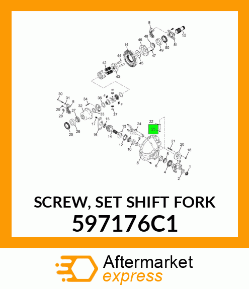 SCREW, SET SHIFT FORK 597176C1