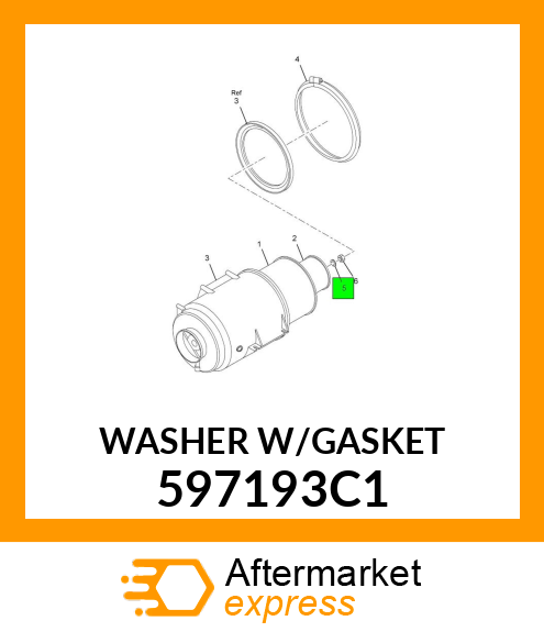WASHER W/GASKET 597193C1