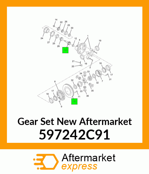 Gear Set New Aftermarket 597242C91