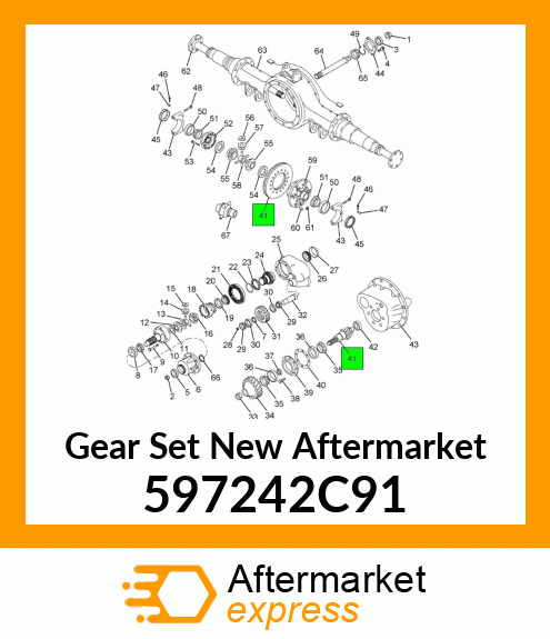 Gear Set New Aftermarket 597242C91