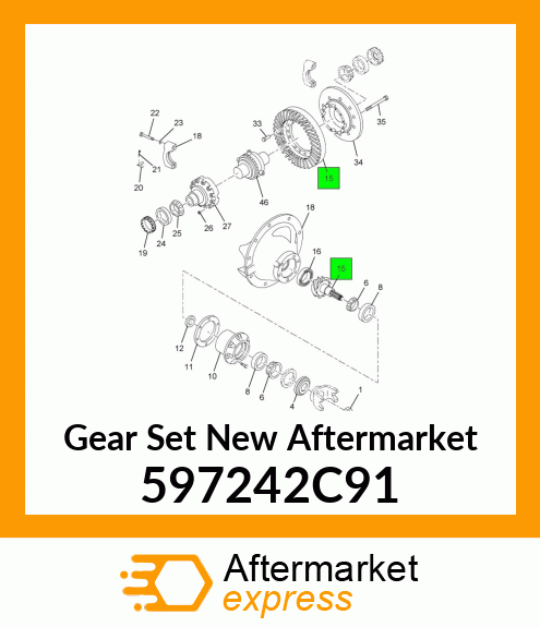 Gear Set New Aftermarket 597242C91