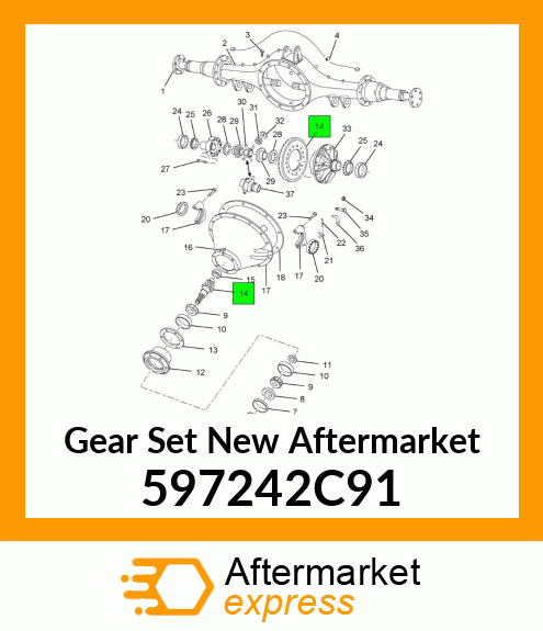 Gear Set New Aftermarket 597242C91