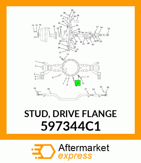 STUD, DRIVE FLANGE 597344C1