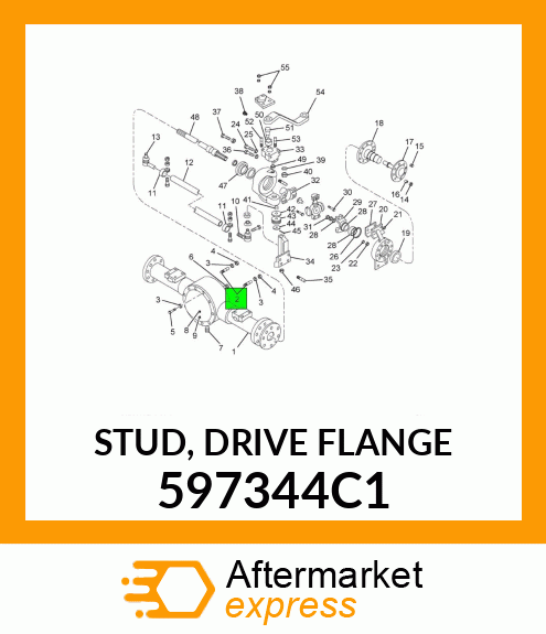 STUD, DRIVE FLANGE 597344C1