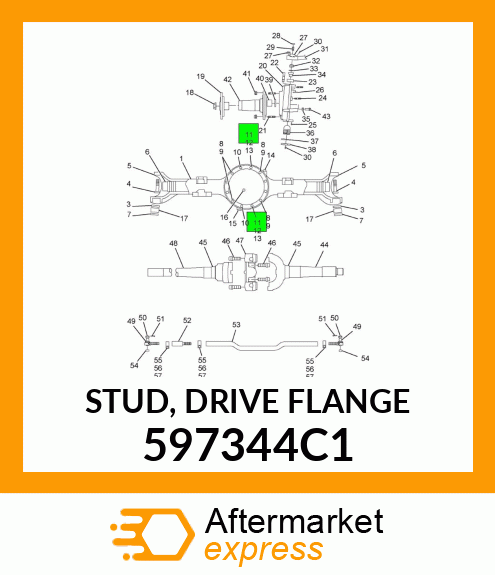 STUD, DRIVE FLANGE 597344C1