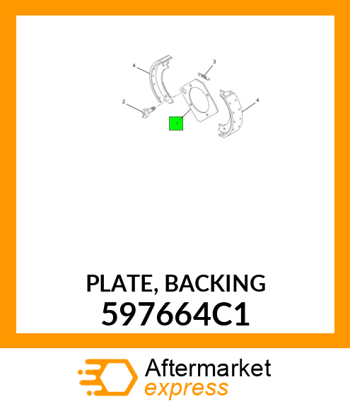 PLATE, BACKING 597664C1