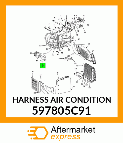 HARNESS AIR CONDITION 597805C91