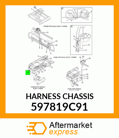 HARNESS CHASSIS 597819C91