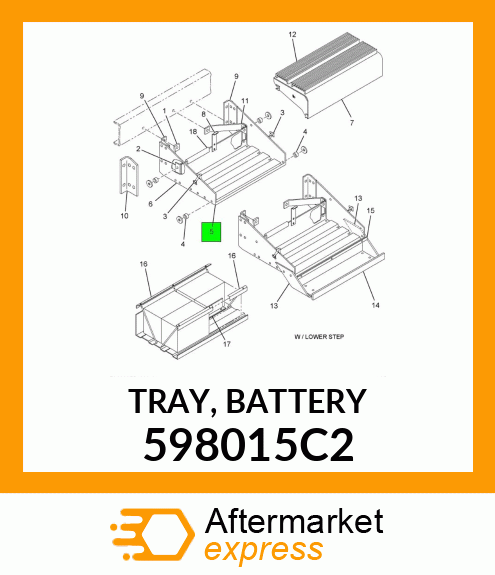 TRAY, BATTERY 598015C2