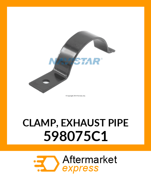 CLAMP, EXHAUST PIPE 598075C1