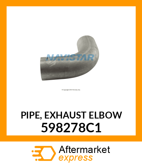 PIPE, EXHAUST ELBOW 598278C1