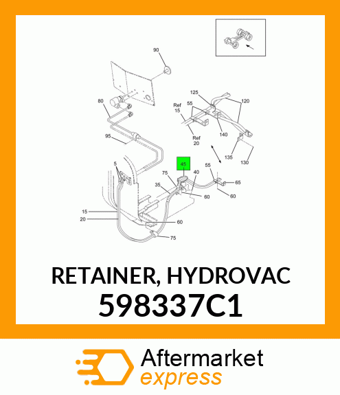 RETAINER, HYDROVAC 598337C1