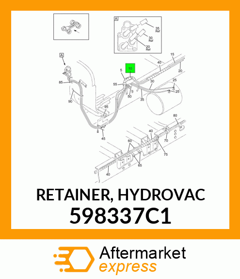 RETAINER, HYDROVAC 598337C1