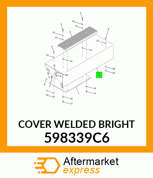 COVER WELDED BRIGHT 598339C6