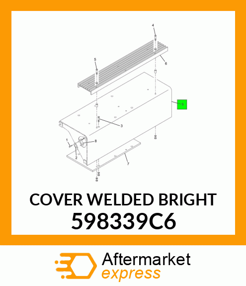 COVER WELDED BRIGHT 598339C6